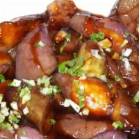 Eggplant With Garlic Sauce · Hot and spicy.