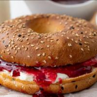 Fresh Bagel With Cream Cheese & Jelly · Customer's choice of fresh bagel. Served in customer's preference of style with a side of cr...