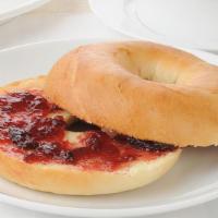 Fresh Bagel With Butter & Jelly · Customer's choice of fresh bagel. Served in customer's preference of style with a side of bu...