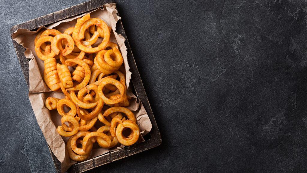 Curly Fries · Curled Golden-crispy fries salted to perfection.