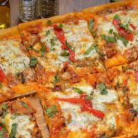 Sausage, Peppers, & Onions Pizza · 