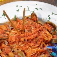 Linguini With Clam Sauce Pasta · White or red.