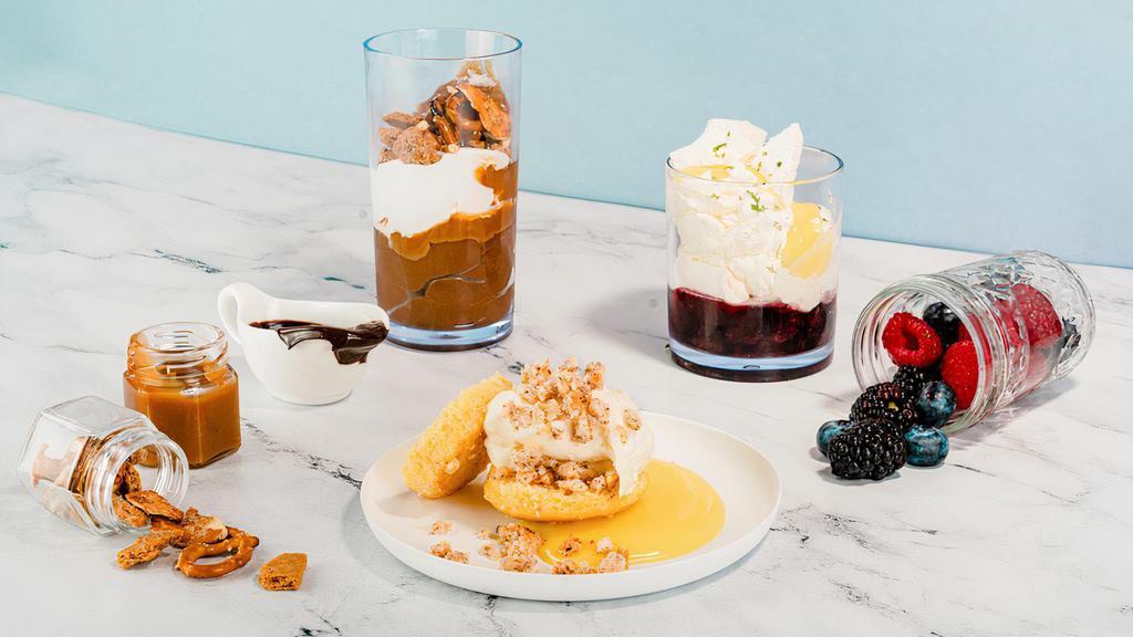 Pick Three · Two's a crowd and three's a party. Pick your favorite three desserts for optimal enjoyment.