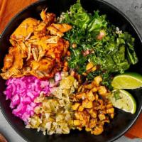 Al Pastor Chicken Bowl · Create your Al Pastor Chicken bowl with all natural chicken, your choice of Tributo toppings...