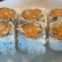 Spicy Shrimp Roll · Spicy. Shrimp, tobiko and crunch with spicy mayo.