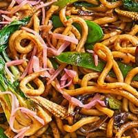Sautéed Udon (Wheat Noodle) · Choice of vegetable, chicken, shrimp, beef or seafood - scallops, shrimp, squid, crab meat, ...