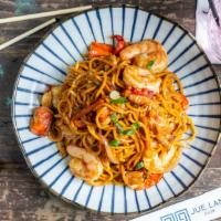Jue Lan Special Lo Mein · Lobster, shrimp & chicken. Our favorite.