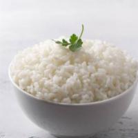 White Rice · Half pan of white can serve between ten-twenty people. Large pan of white rice can serve bet...