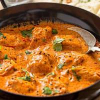 Curry Chicken · A half pan of curry chicken can feed between ten-twenty people. A large pan of curry chicken...