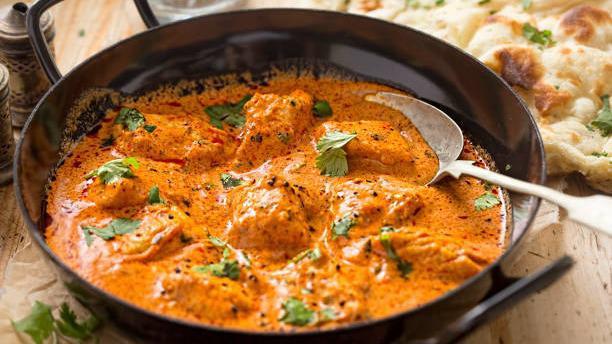 Curry Chicken · A half pan of curry chicken can feed between ten-twenty people. A large pan of curry chicken can feed between 30-50 people.