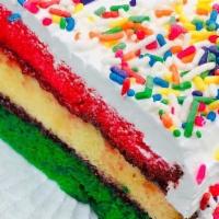 Rainbow Cake Slice · 