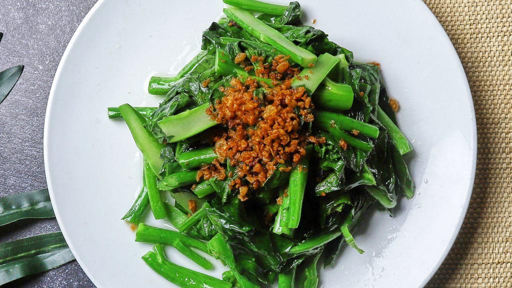 Chinese Broccoli · Stir fried Chinese broccoli in a style of your choice. Recommended with fresh garlic sauteed in oyster sauce.
