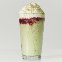 Mistletoe Matcha Ice Dragon · made with real Japanese Matcha & raspberry and topped with our housemade whipped cream for a...
