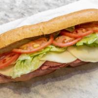 New York City · Turkey ham, beef salami, provolone cheese, sweet pepper lettuce, tomato and olive oil.
