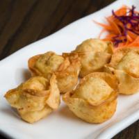 4 Pieces Crab Rangoon · Imitation crab meat and cream cheese wrapped with wonton skin served with homemade sweet chi...