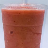 Fresh Fruit Smoothie · Your choice of 1-3 kinds of frozen fruit blended with your choice of juice.