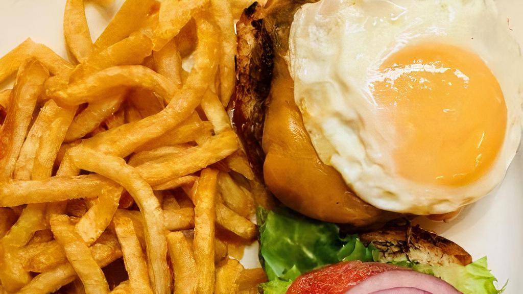 À Cheval* · Classic burger or cheddar cheeseburger using a Special Blend from Pat Lafreida served with pommes frites with a fried egg on top.

Eating raw or undercooked fish, shellfish, eggs, or meat increases the risk of foodborne illnesses.