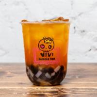 Passion Fruit Qq · with Tapioca bubble and Lychee jelly
