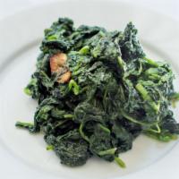 Spinaci Aglio E Olio · Spinach sauteed with garlic and oil