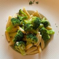 Cavatelli And Broccoli · Fresh and locally made cavatelli pasta with sauteed broccoli in a light garlic and olive oil