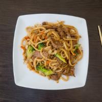 Beef Yaki Noodle · Stir-fried with vegetable.