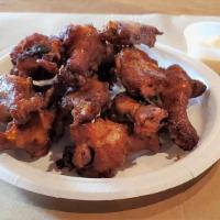 Freebird Chicken Wings · Our chicken wings are dry-rubbed and smoked on premises. Does not include sauce. 1 dozen win...