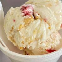 Strawberry Cheesecake · Cheesecake Ice Cream w/ Strawberries & Graham Crackers.