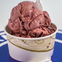 Black Raspberry Blast · Black Raspberry Ice Cream w/ Raspberry Filled Choc Cups.