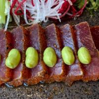 Black Pepper Tuna · seared tuna with ponzu sauce