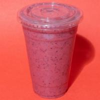 Berry Blast · Strawberry, blue berry, blackberry, banana, almond or whole milk.