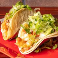 Camaron Taco
 · Shrimp topped with chipotle mayo, pico de gallo and lettuce on a corn tortilla.