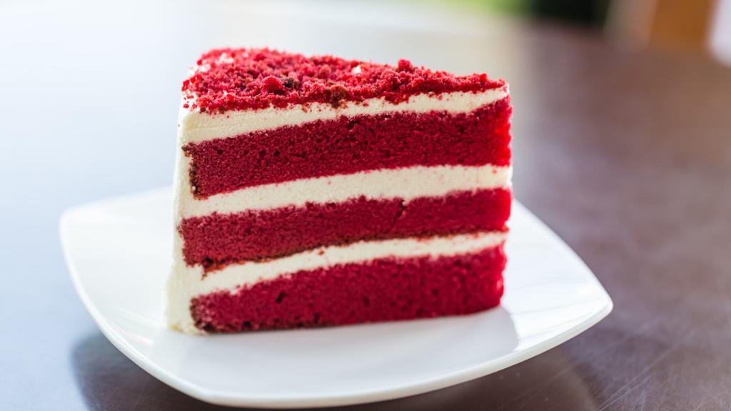 Red Velvet Cake Slice · Delicious Red Velvet Cake Slice.