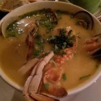 Marinera - Seafood Mix · 4 Cups of Seafood Soup Mix - Shrimp, calamari, mussels, crab, and white shellfish. 32 Oz Sou...