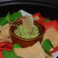 Guacamole & Chips · Served with crispy corn chips