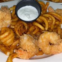 Crispy Fried Shrimp · Shrimps are breaded and fried until golden brown, served with tartar sauce and two of our de...