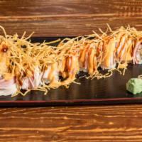 Phoenix Roll · (tempura shrimp, crab meat on the top, eel/sp. mayo sauce)