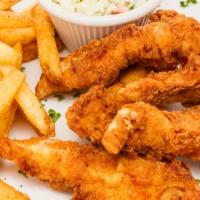 Nuclear Chicken Tenders · All natural chicken tenders crisped to perfection drizzled in chef special nuclear sauce.