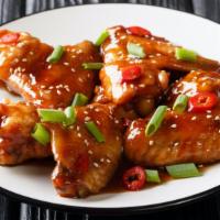 Honey Bbq Chicken Tenders · All natural chicken tenders crisped to perfection drizzled in honey BBQ sauce.