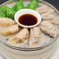 모듬만두 (10 Pieces) Modum Mandu · mixed dumpling  beef , kimchi , shrimp, spinach