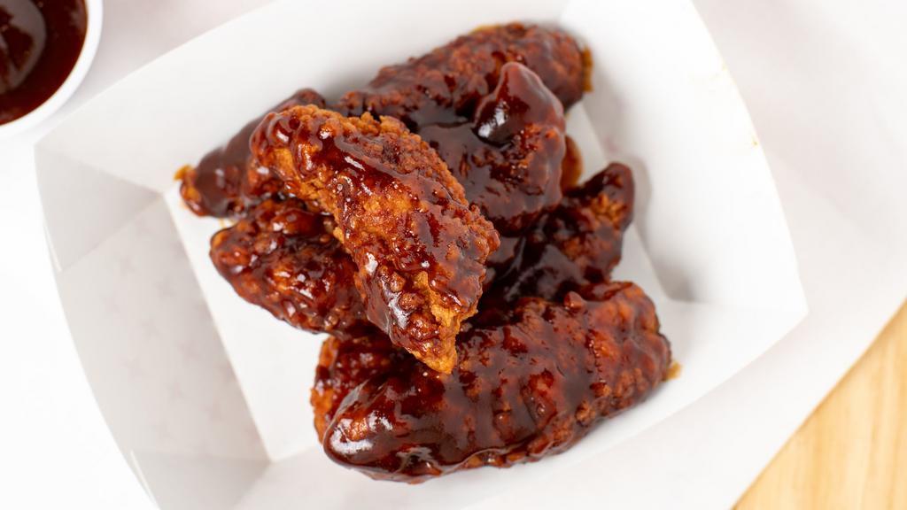 Chicken Wings · Served with your choice of buffalo, BBQ, or sweet crunchy chili garlic sauce.