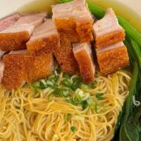 Roasted Pork Noodle Soup(脆皮燒豬湯麵) · 
