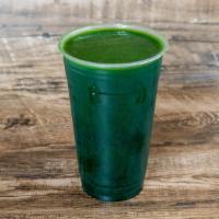 Green Giant Juice · Kale, Spinach, Broccoli, Parsley, Lemon, Green Apple, Cucumber, Spirulina