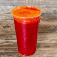 Mega Energizer Juice · Carrots, Beets, Oranges, Kale, Bee Pollen