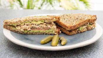 Tuna Smash · Line-caught albacore tuna imported from Spain, tomatoes, and avocado smash, on toasted 7-gra...