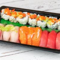 Special Sushi · 9 Pcs of assorted sushi / with your choice of spicy tuna or spicy salmon roll.
