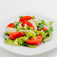 Fresh Tomato & Cucumber Salad · Georgian style soothing tomato& cucumber salad with lettuce onions basil & parsley. (dressin...