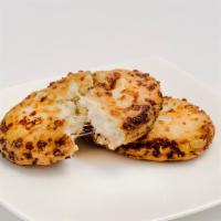 Chvishtari · One piece of warm cornbread filled with slightly gooey cheese. Vegetarian. Gluten free.