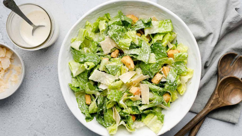 Caesar Salad (Large) · Add grilled chicken for an additional charge.