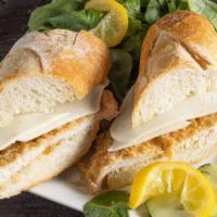 Melt Away · Chicken francese or chicken marsala with melted mozzarella.