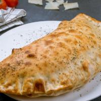 Calzones (Med) · Dough Stuffed with Mozzarella, Ricotta Cheese & Spices. Choice of One: Pepperoni, Ham, Meatb...